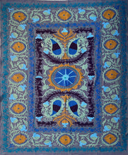 Carica l'immagine nel visualizzatore di Gallery, Copriletto-copridivano singolo con ricami multicolor