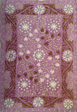 Carica l'immagine nel visualizzatore di Gallery, Telo copriletto-copridivano con ricami multicolor