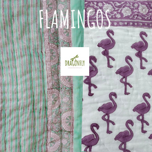 Carica l'immagine nel visualizzatore di Gallery, Trapunta Flamingos