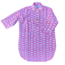 Load image into Gallery viewer, Pink elephants kid's pajamas and dress