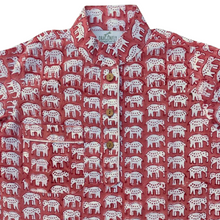 Carica l'immagine nel visualizzatore di Gallery, Pigiama e scamiciato bambini Elefanti Rosso