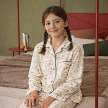 Load image into Gallery viewer, Red fish&amp;bubbles kids and teen pajamas
