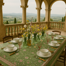 Load image into Gallery viewer, Pomegranates tablecloth and placemats
