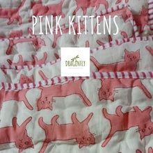 Load image into Gallery viewer, Pink Kittens quilt
